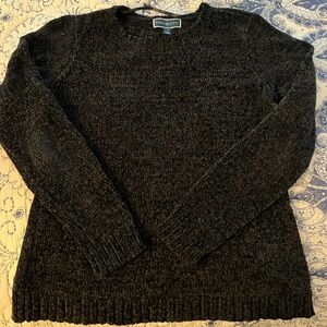 Karen Scott size small Charcoal Crewneck Sweater